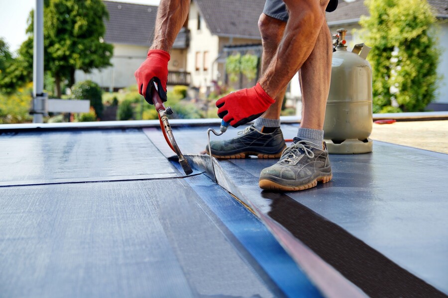 Flat Roofing by State Roofing & Masonry